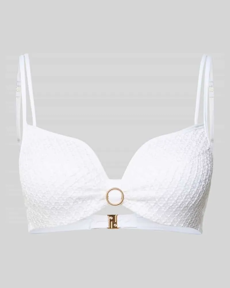 Marie Jo Bikini-Oberteil mit Applikation Modell 'TALEAH Weiss