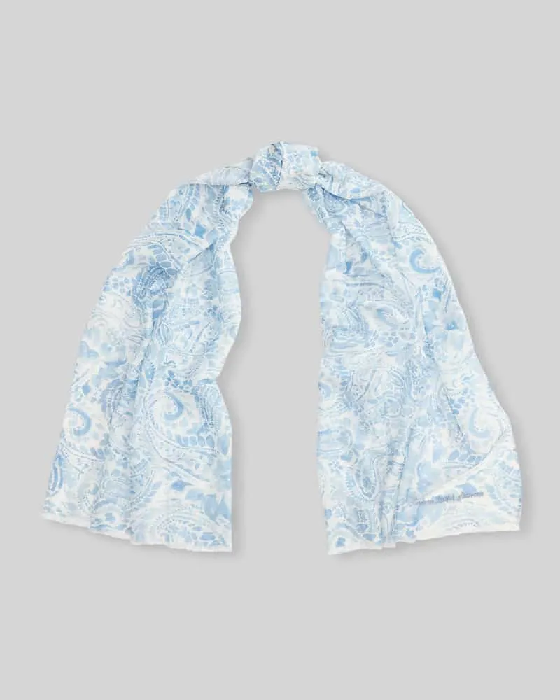 Ralph Lauren Schal aus Baumwoll-Mix Blau