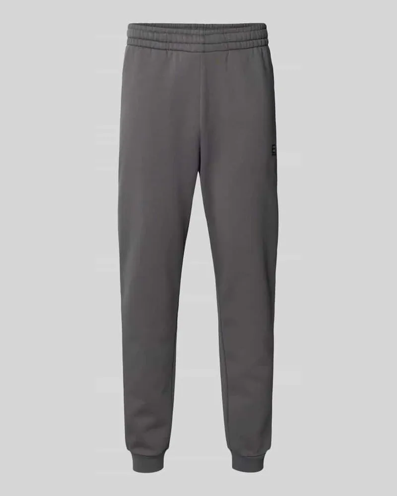 EA7 Sweatpants mit elastischem Bund Mittelgrau