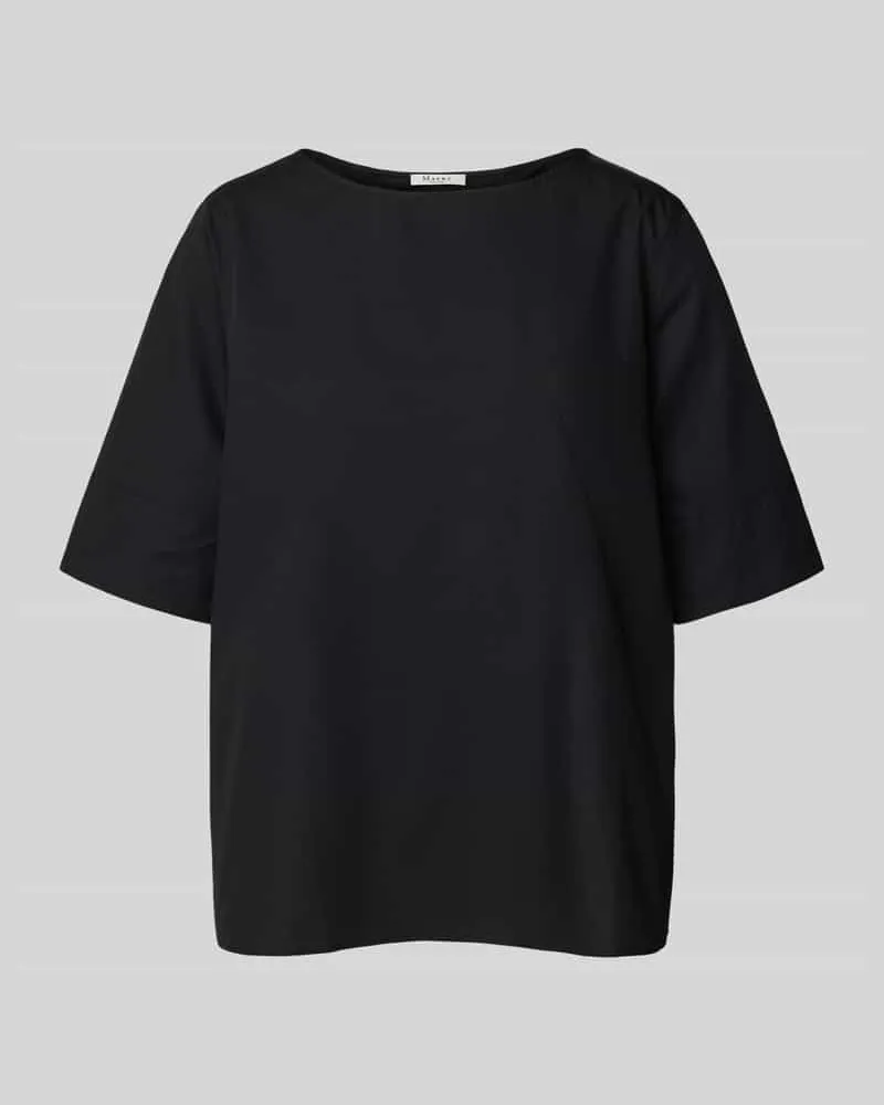 Maerz Regular Fit Blusenshirt mit Rundhalsausschnitt Black