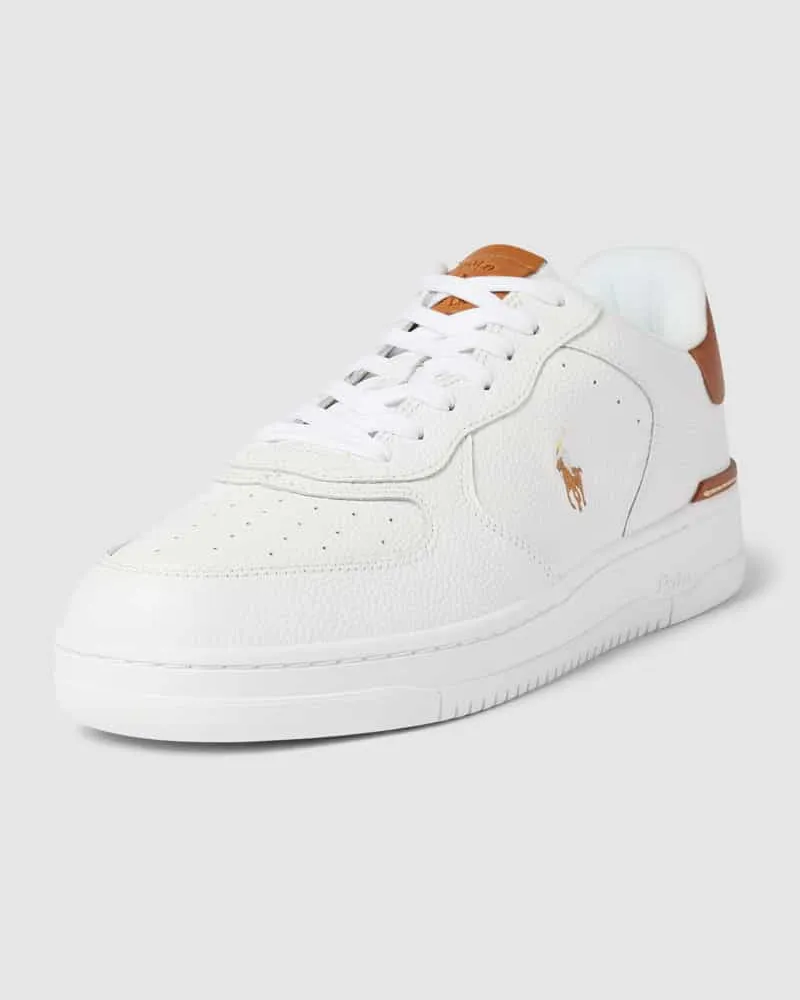 Ralph Lauren Sneaker mit Kontrastbesatz Modell 'MASTERS Weiss