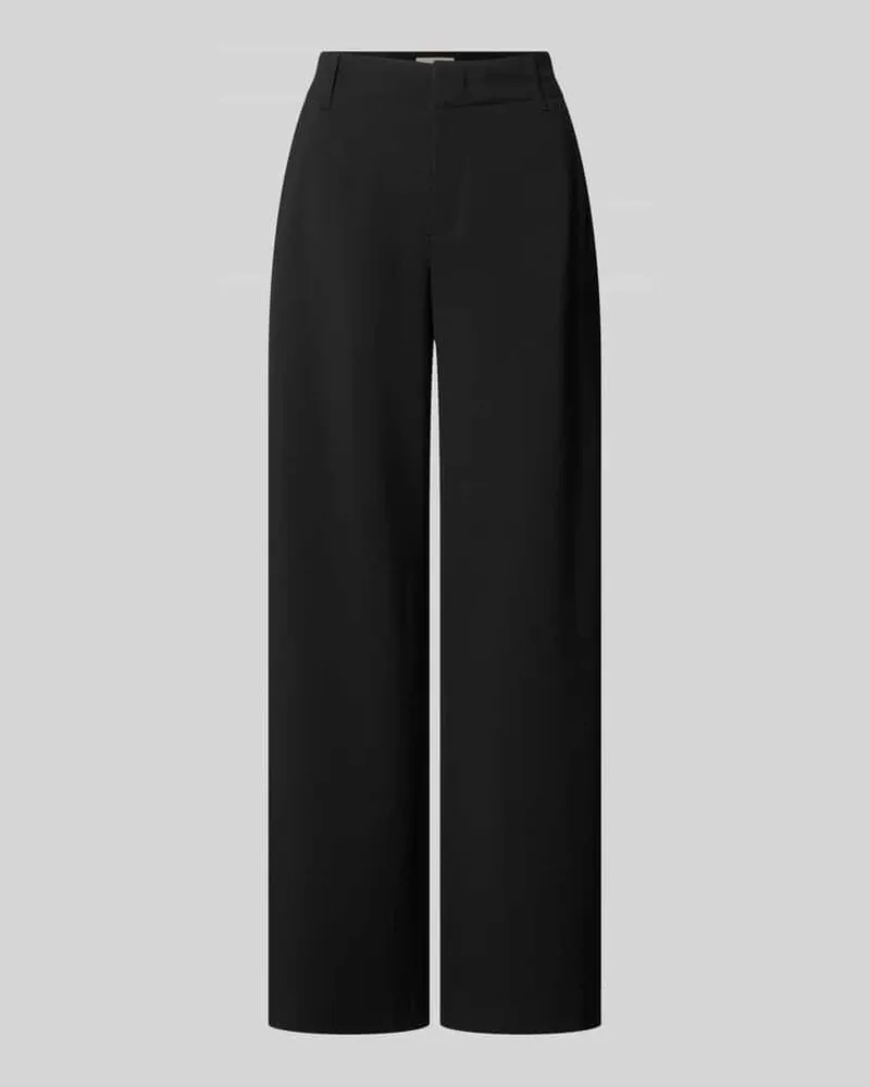 Drykorn Wide Fit Stoffhose mit Viskose-Anteil Modell 'Dutiful Black