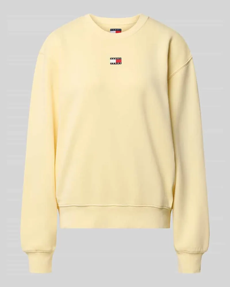 Tommy Hilfiger Regular Fit Sweatshirt aus Baumwoll-Mix Hellgelb