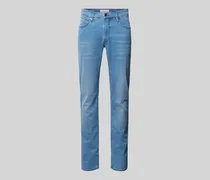 Straight Fit Jeans mit Label-Patch Modell 'CHUCK