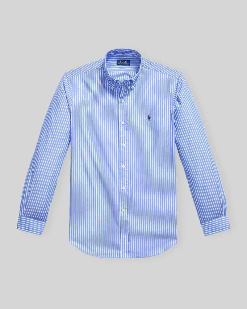 Ralph Lauren Regular Fit Freizeithemd aus reiner Baumwolle Blau