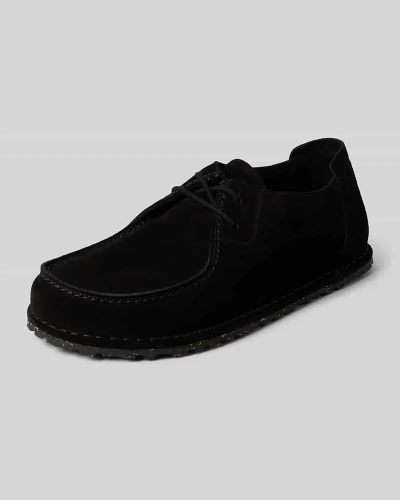 Birkenstock Schnürschuhe aus Leder Modell 'UTTI LACE SUEDE LEATHER Black
