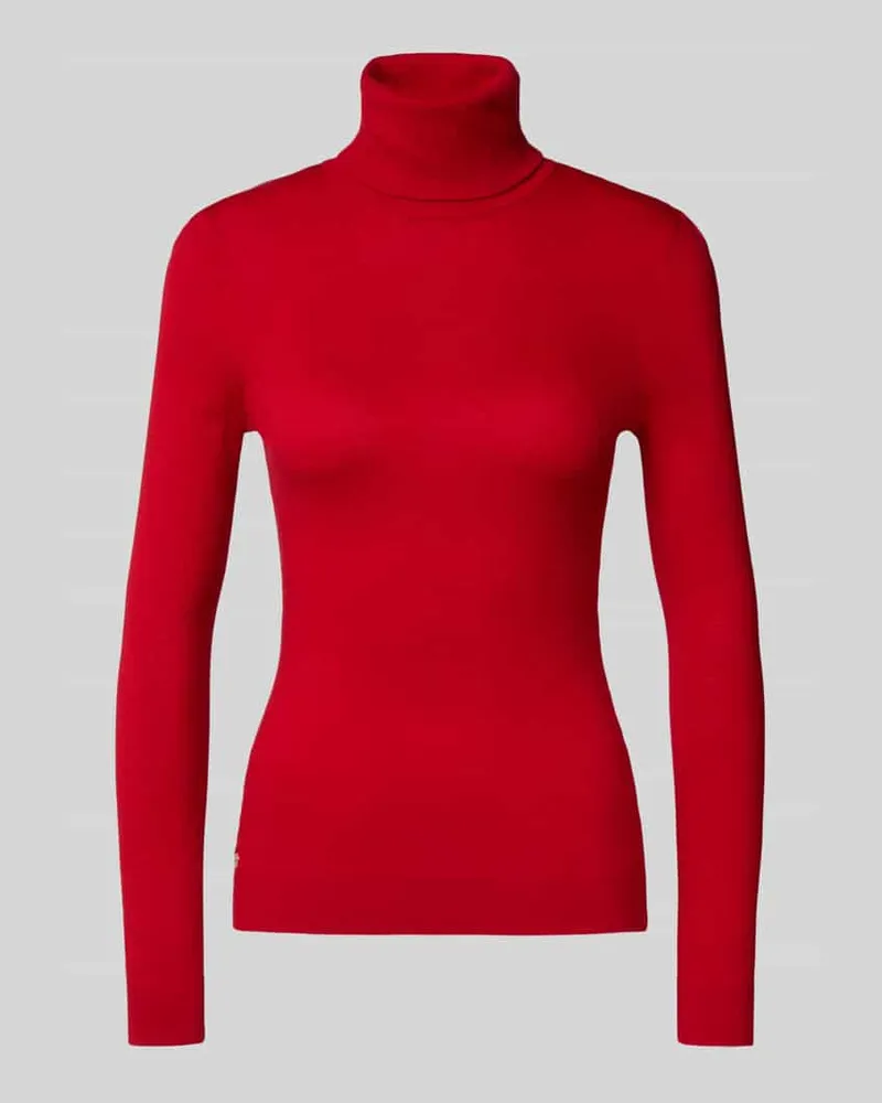 Ralph Lauren Strickpullover mit Seiden-Anteil Modell 'ZOE Rot
