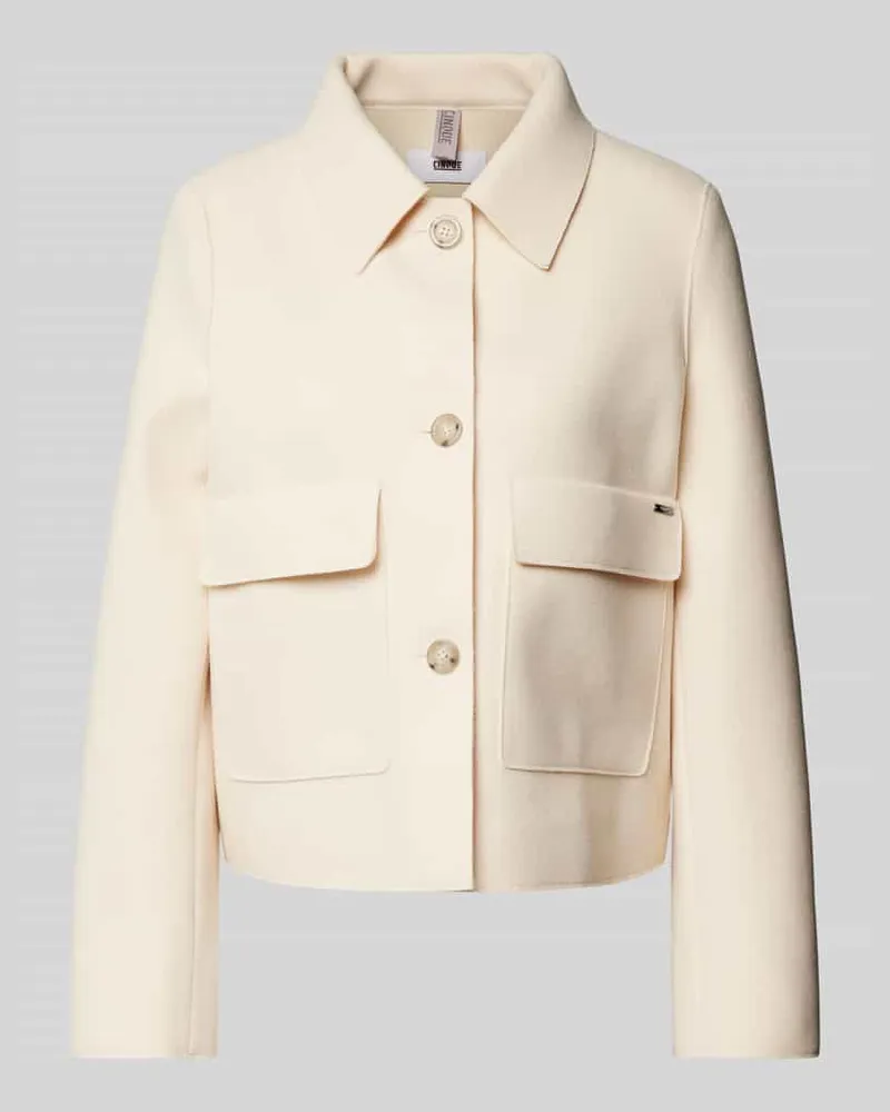 cinque Jacke mit Umlegekragen Modell 'CIELVI Weiss