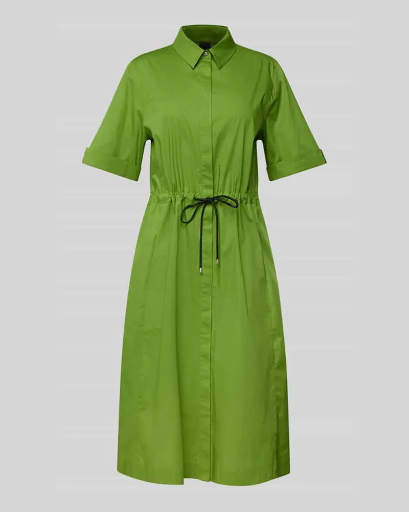 Marc Cain Knielanges Kleid mit Bindegürtel Grass