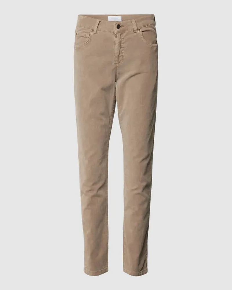 ANGELS  Skinny Fit Stoffhose mit 5-Pocket-Design Beige