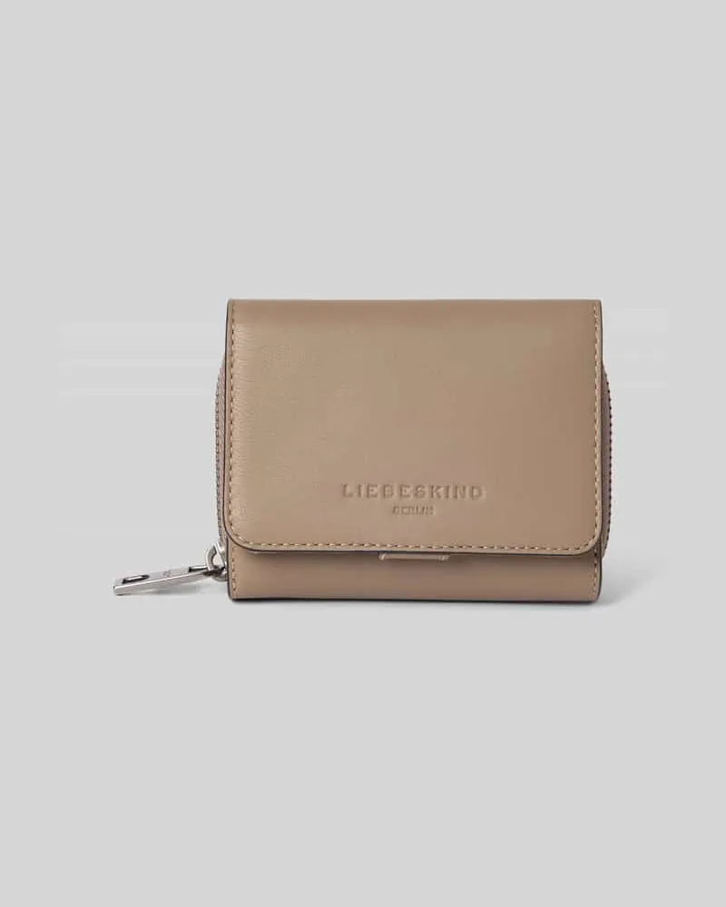 Liebeskind Lederportemonnaie mit Label-Detail Modell 'Pablita Tokyo Sheep Taupe