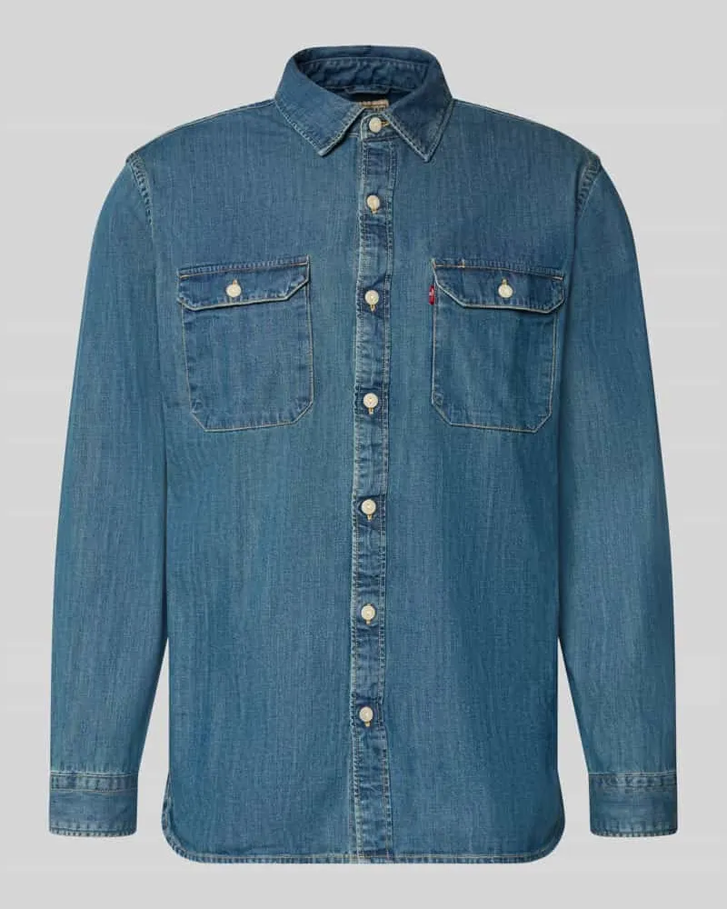 Levi's Relaxed Fit Jeanshemd aus reiner Baumwolle Modell 'JACKSON WORKER Jeansblau