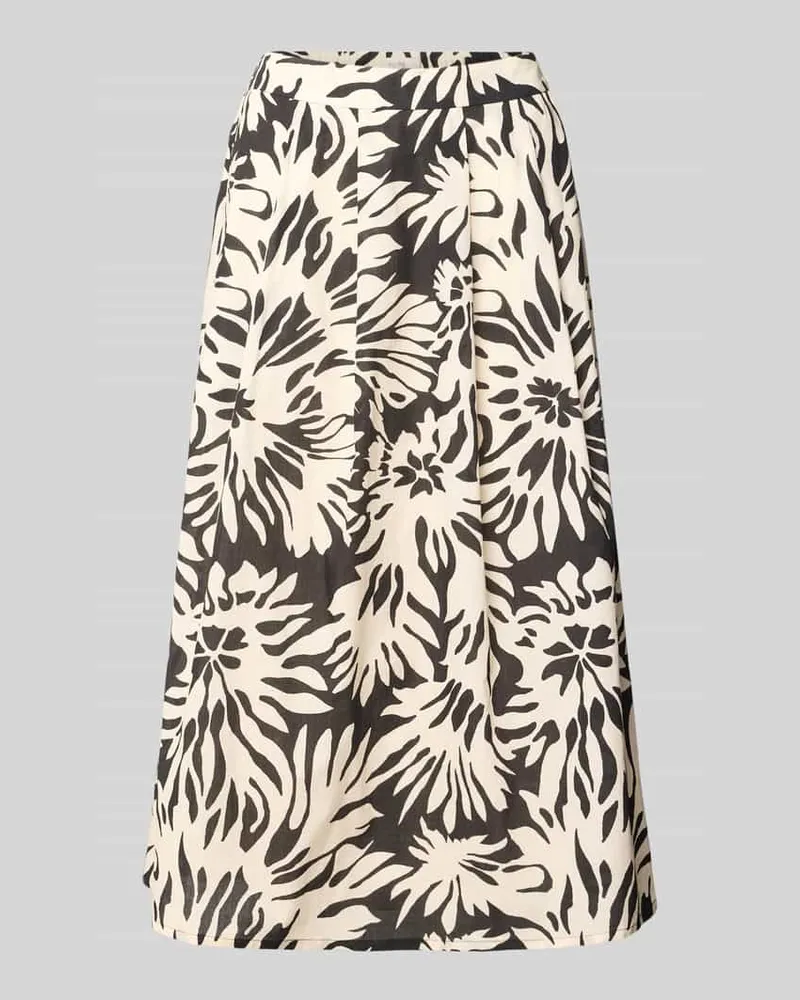 Vera Mont Midirock im Allover-Look mit Eingrifftaschen Black