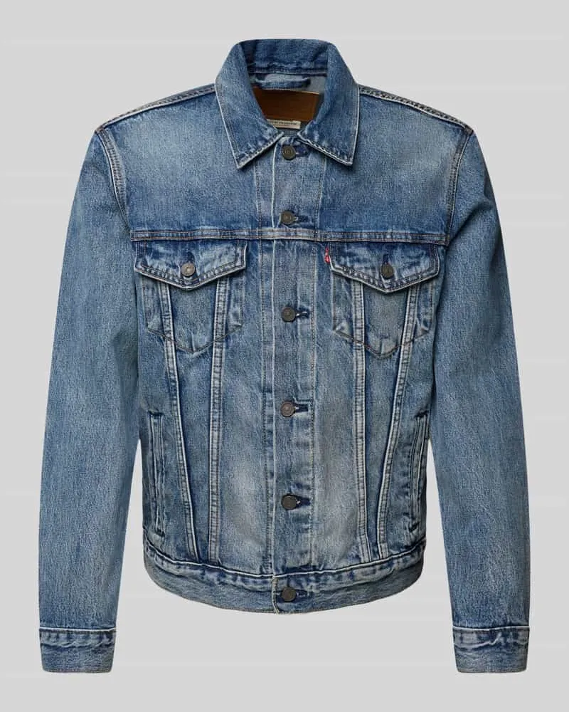 Levi's Jeansjacke mit Brusttaschen Jeansblau