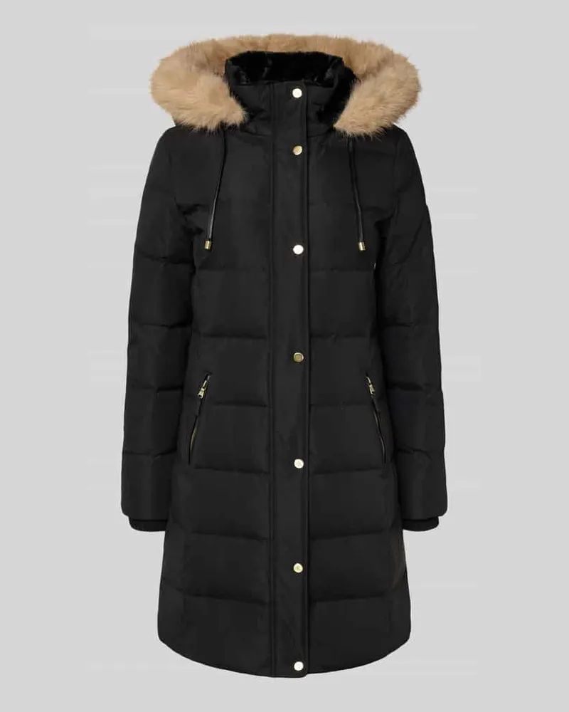 Ralph Lauren Steppmantel mit Reißverschlusstaschen Black