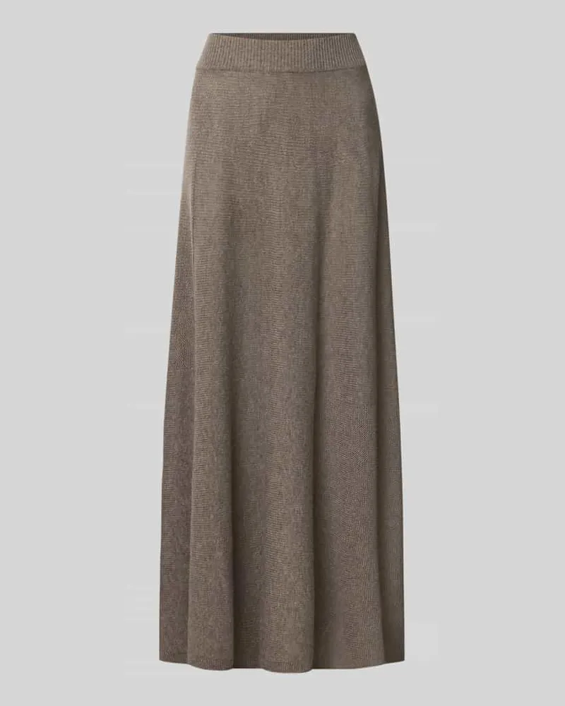 Emporio Armani Wollrock mit Kaschmir-Anteil Taupe