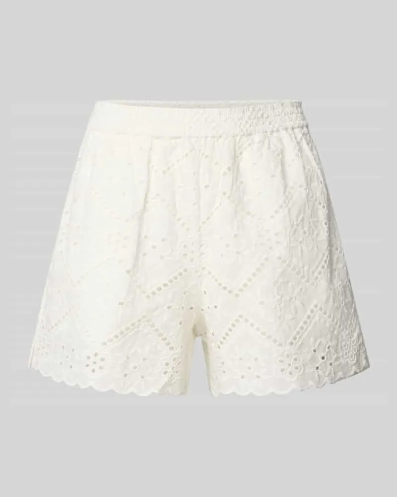 MC2 Saint Barth Shorts mit Lochstickerei Modell 'MEAVE Weiss