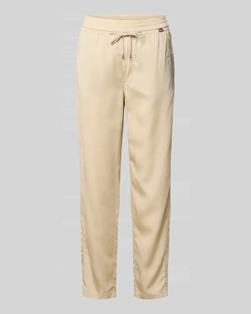 Marc Cain Jogpants aus Lyocell mit Tunnelzug Modell 'RHODOS Sand