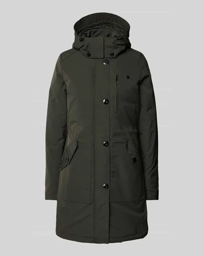G-STAR RAW Parka mit Knopfleiste Modell 'Vodan Anthrazit