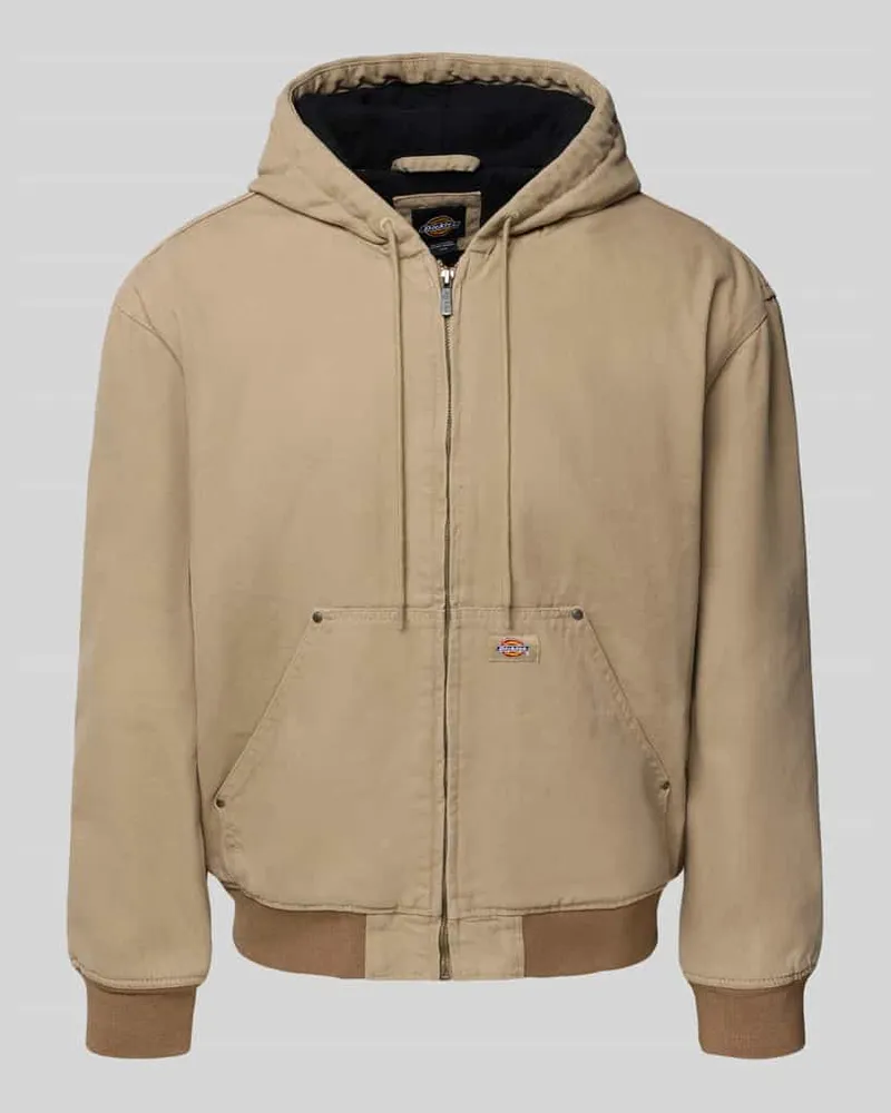 Dickies Jacke mit Kapuze und Label-Detail Modell 'HILHAM HOODED Beige