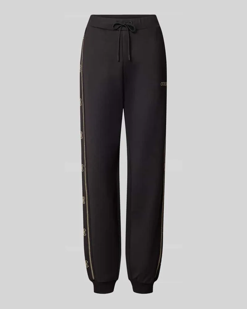 Guess Sweatpants mit Label-Detail Modell 'OCTAVIA Black