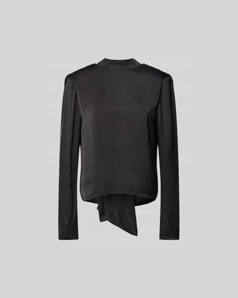 ROTATE Birger Christensen Blusenshirt mit Stehkragen Black