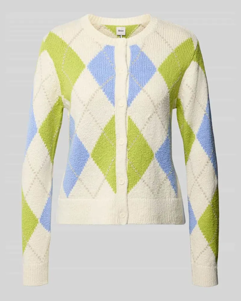 Brax Strickjacke mit Knopfleiste Modell 'ANN Ecru