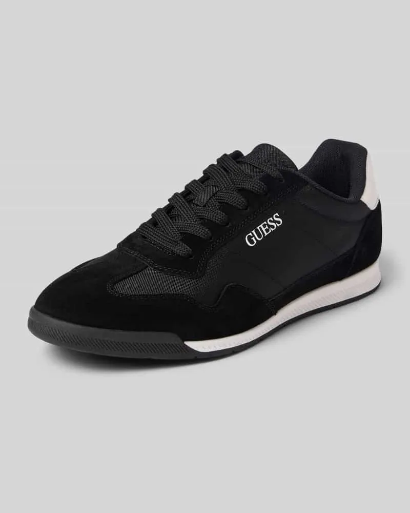 Guess Sneaker aus Leder-Textil-Mix Modell 'DREAN Black