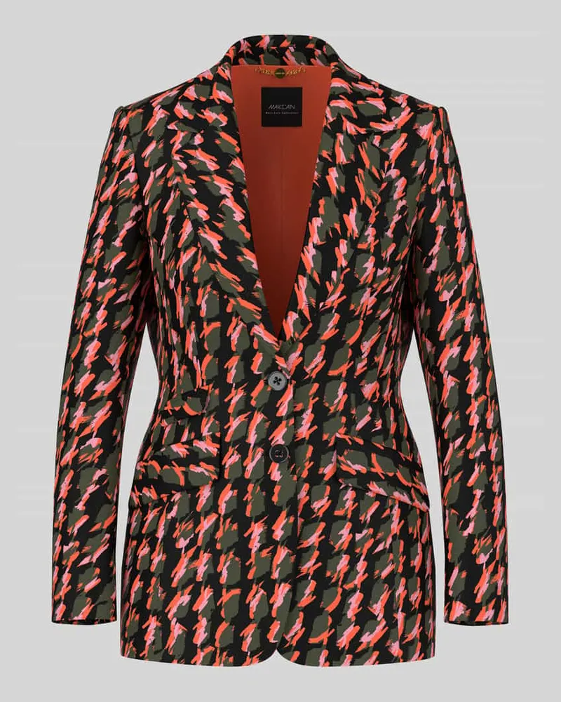 Marc Cain Regular Fit Longblazer mit Label-Detail Orange