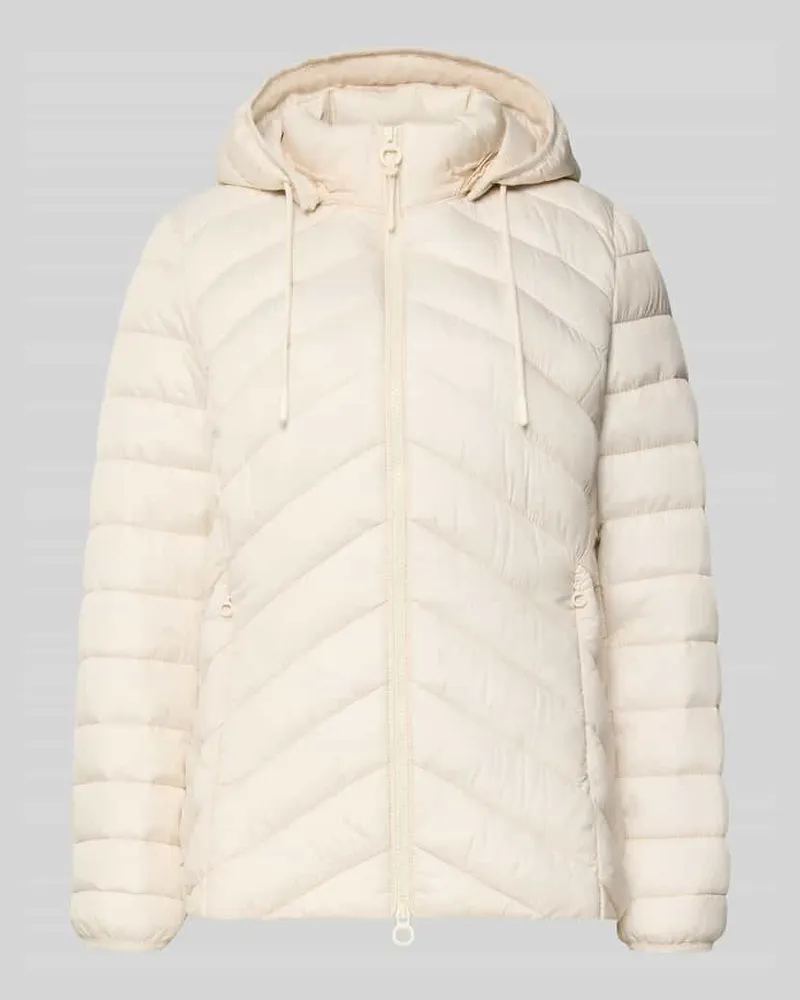 S.Oliver Regular Fit Steppjacke mit abnehmbarer Kapuze Kitt