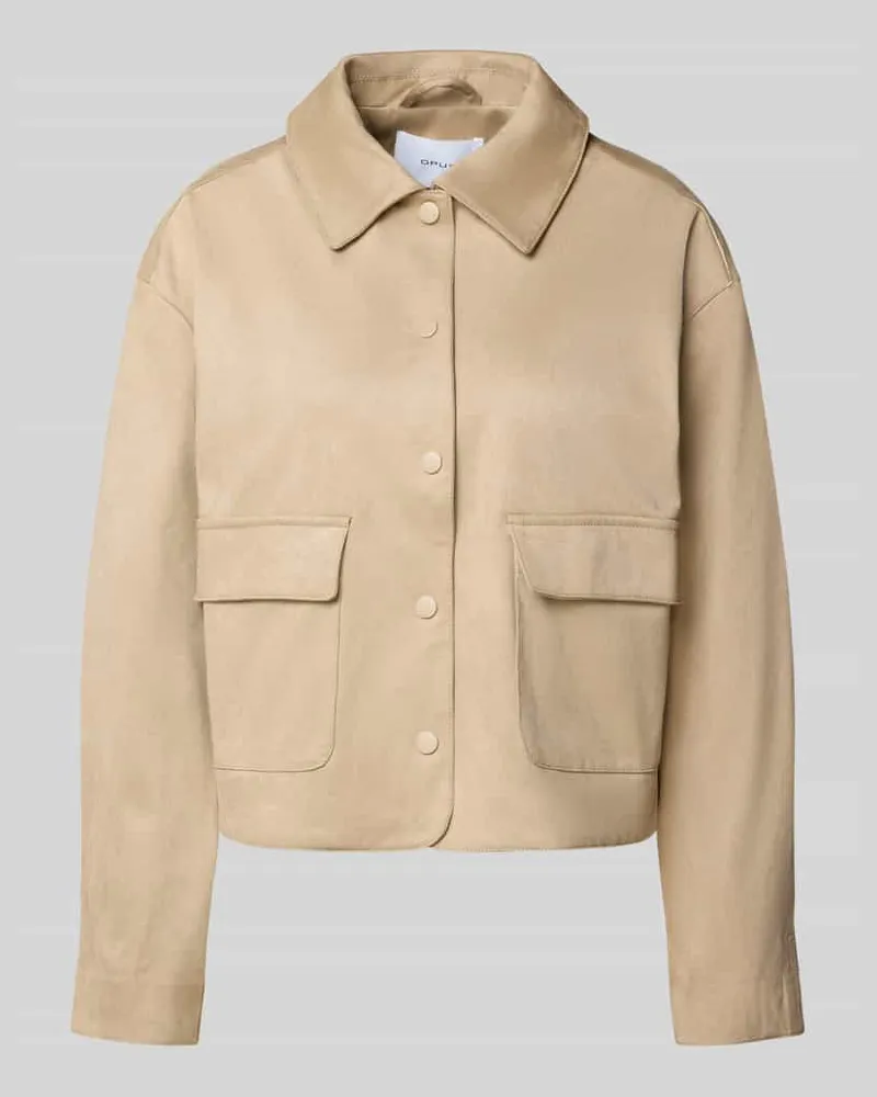 OPUS Jacke mit Pattentaschen Modell 'Jelis Beige