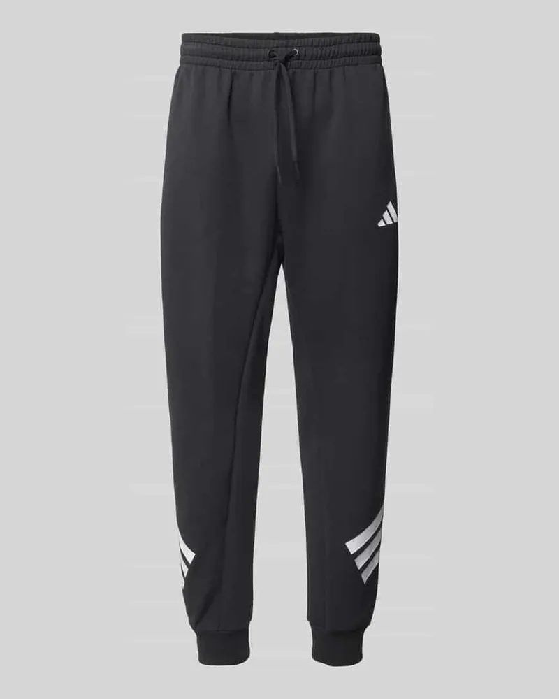 adidas Sweatpants mit Label-Print Black