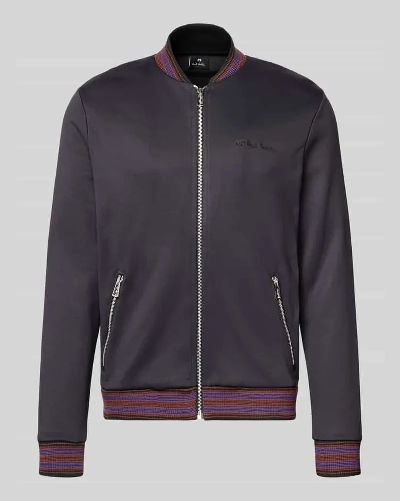Paul Smith Sweatjacke mit Reißverschlusstaschen Black