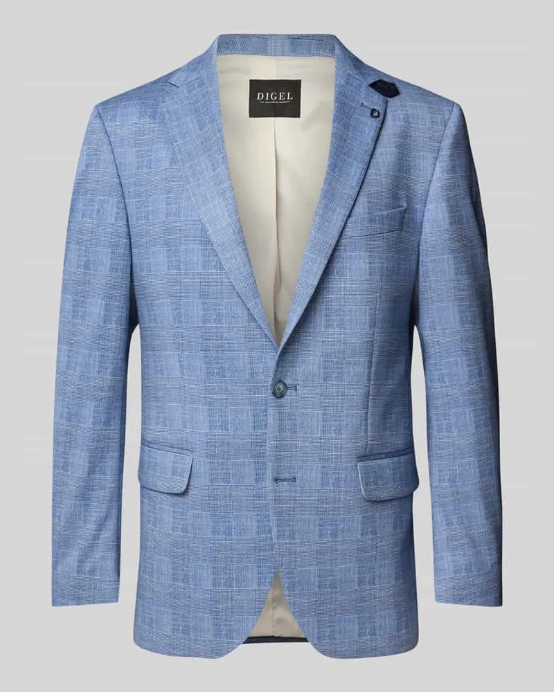 Digel Modern Fit Sakko mit Brustleistentasche Modell 'Ezzo Blau