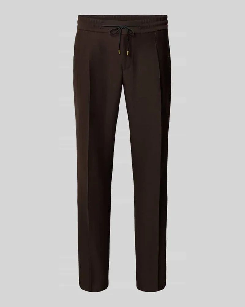 HUGO BOSS Slim Fit Anzughose mit Schurwoll-Anteil Bordeaux