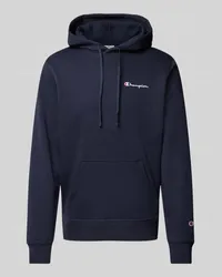 Champion Hoodie mit Label-Stitching Marine