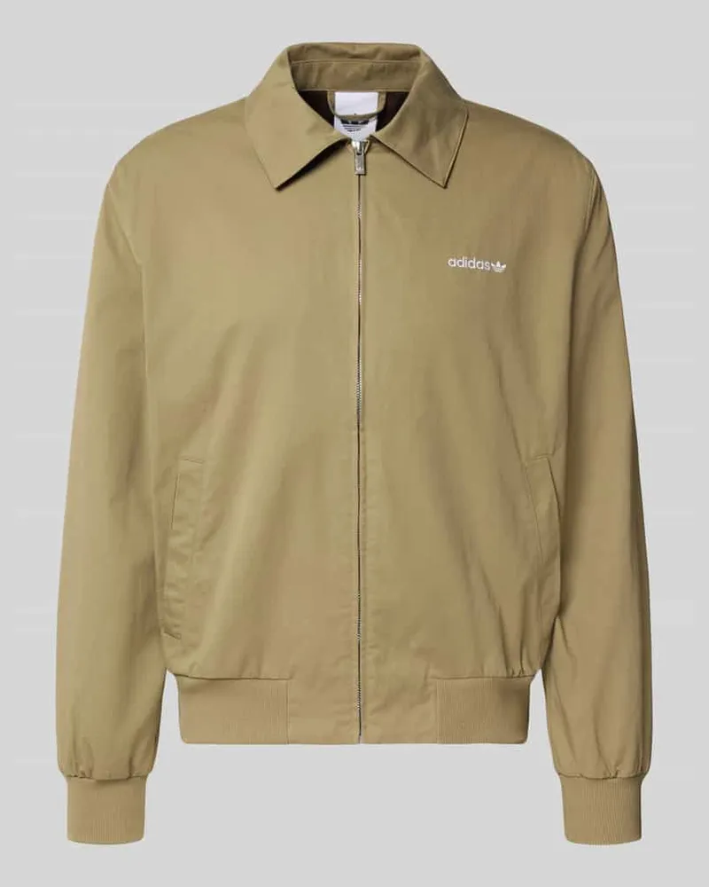 adidas Jacke mit Kentkragen Beige