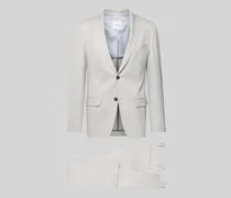 Slim Fit Anzug mit steigendem Revers