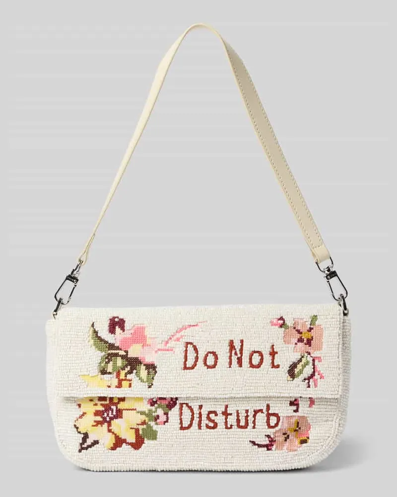 STAUD Shoulder Bag mit Ziersteinbesatz Modell 'Timmy Beige