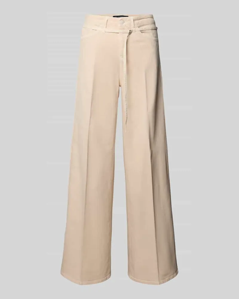 RAFFAELLO ROSSI  Wide Leg Jeans mit Leinen-Anteil Modell 'SVENTY Sand