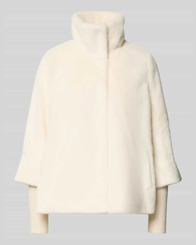 ZERO Jacke aus Kunstfell mit Stehkragen Ecru