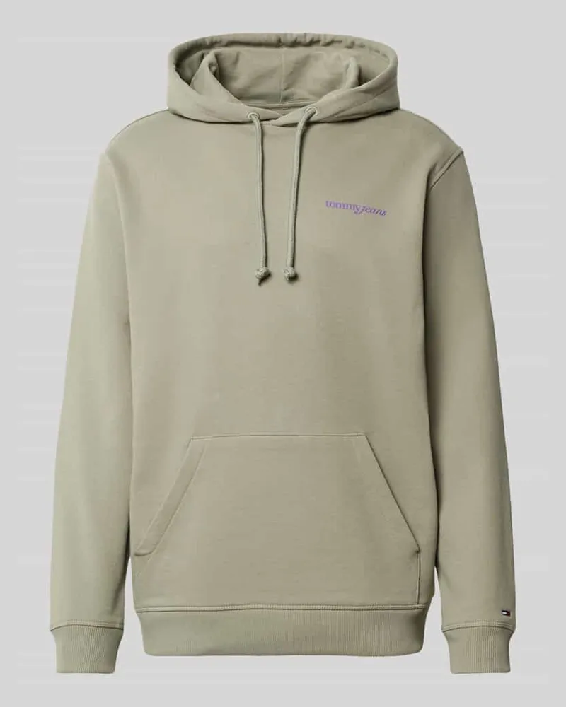 Tommy Hilfiger Relaxed Fit Hoodie aus reiner Baumwolle Oliv