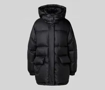 Oversized Daunenjacke mit abnehmbarer Kapuze