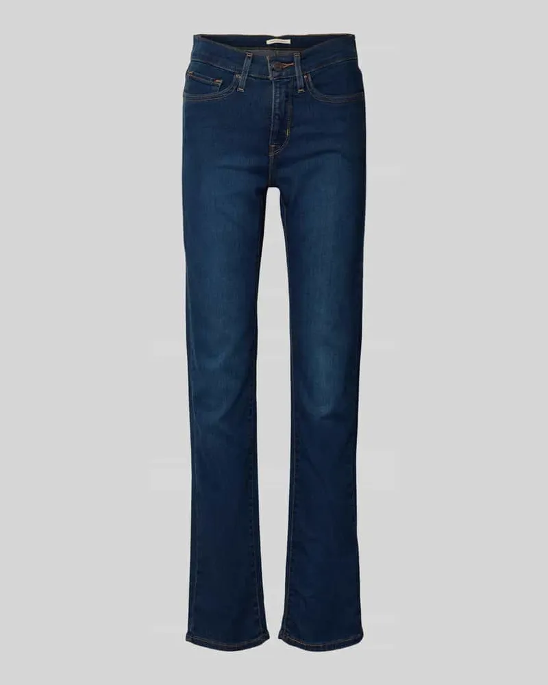 Levi's Sraight Fit Jeans mit 5-Pocket-Design Marine