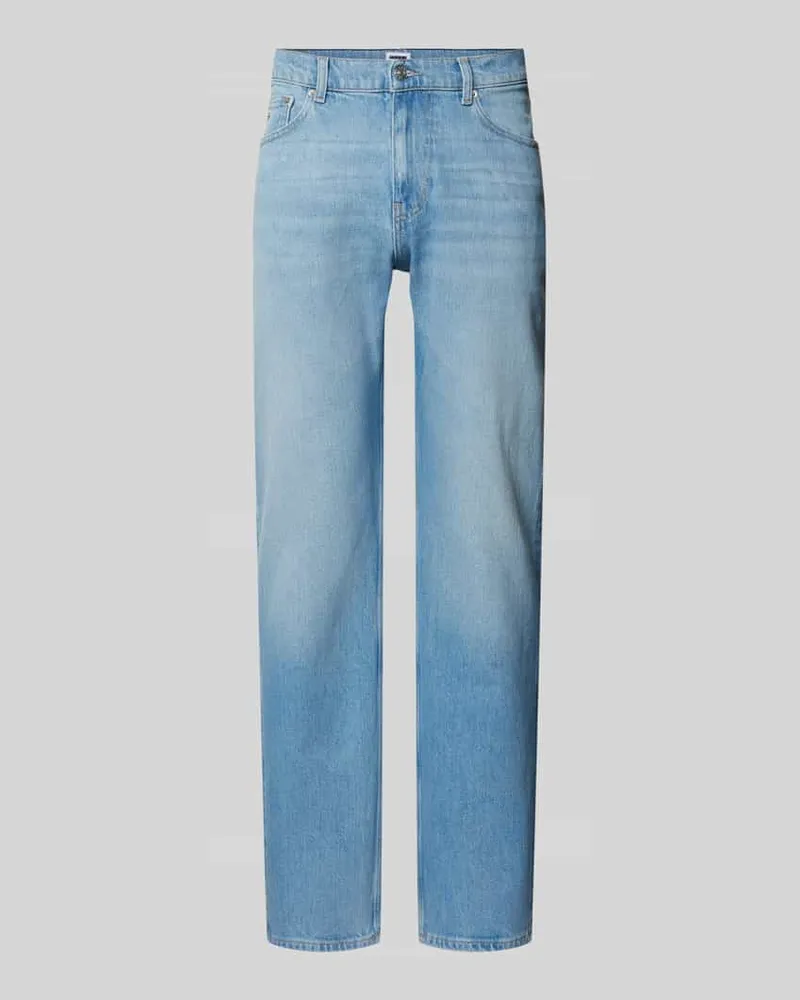 Tommy Hilfiger Straight Leg Jeans im 5-Pocket-Design Modell 'RYAN Hellblau