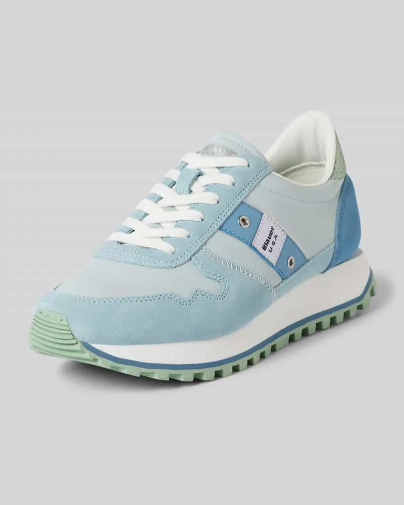 Blauer Sneaker mit Schnürverschluss Modell 'MILLEN Hellblau