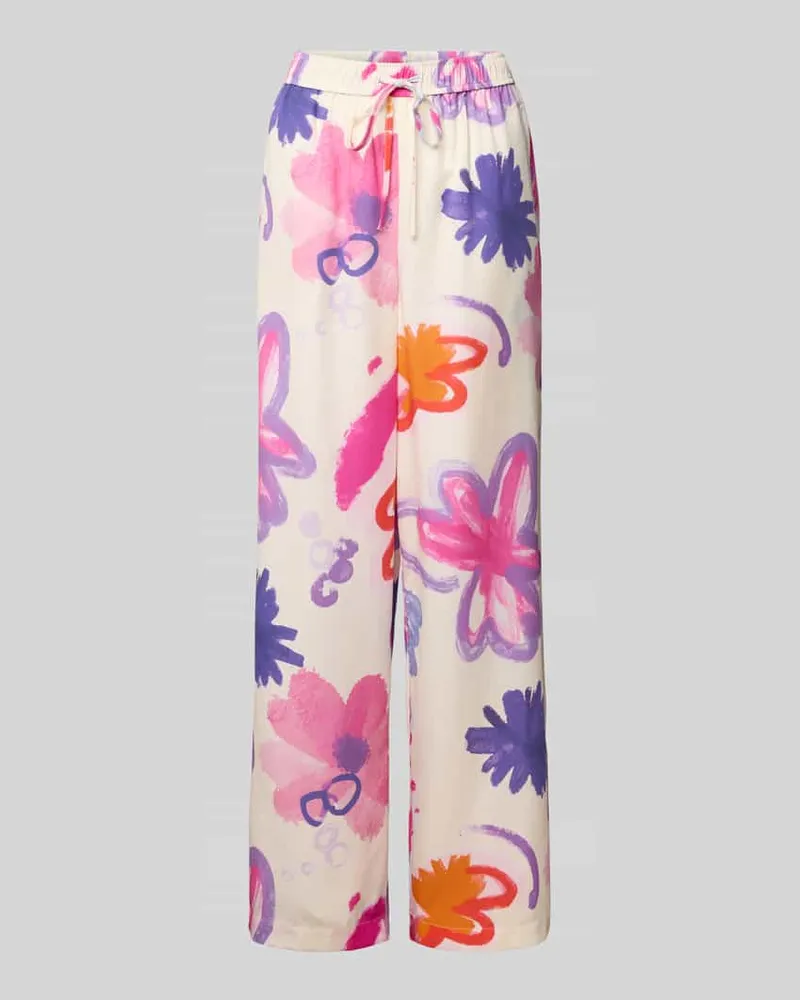 OH APRIL Loose Fit Stoffhose mit elastischem Bund Modell 'Antonia Offwhite