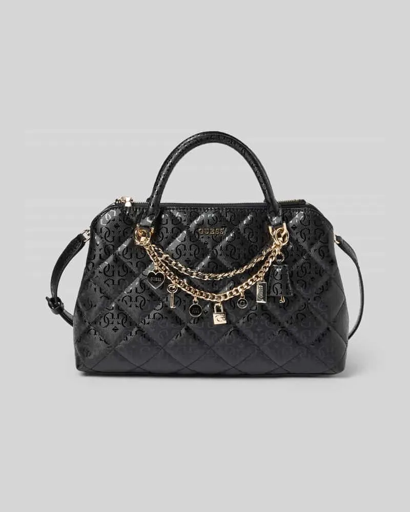 Guess Handtasche in Leder-Optik Modell 'Libby Black