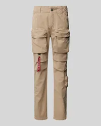 Alpha Industries Regular Fit Cargohose mit Gürtelschlaufen Modell 'Tactical Pant Sand