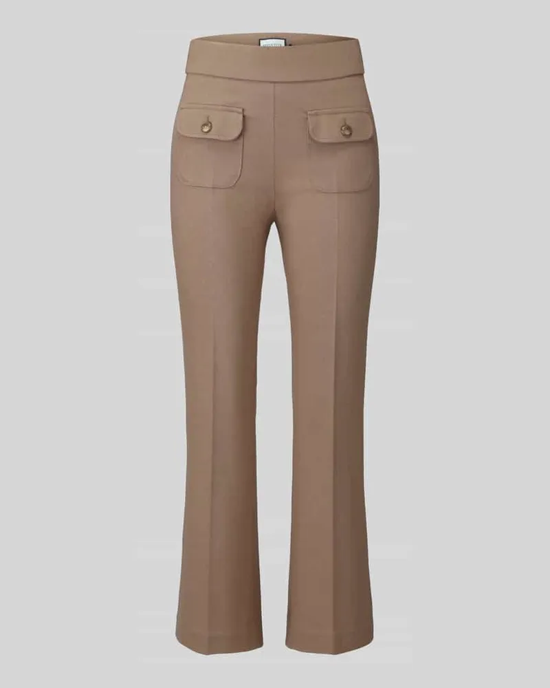 SEDUCTIVE  Regular Fit Schlaghose aus Viskose-Mix Modell 'SLOANNE Camel